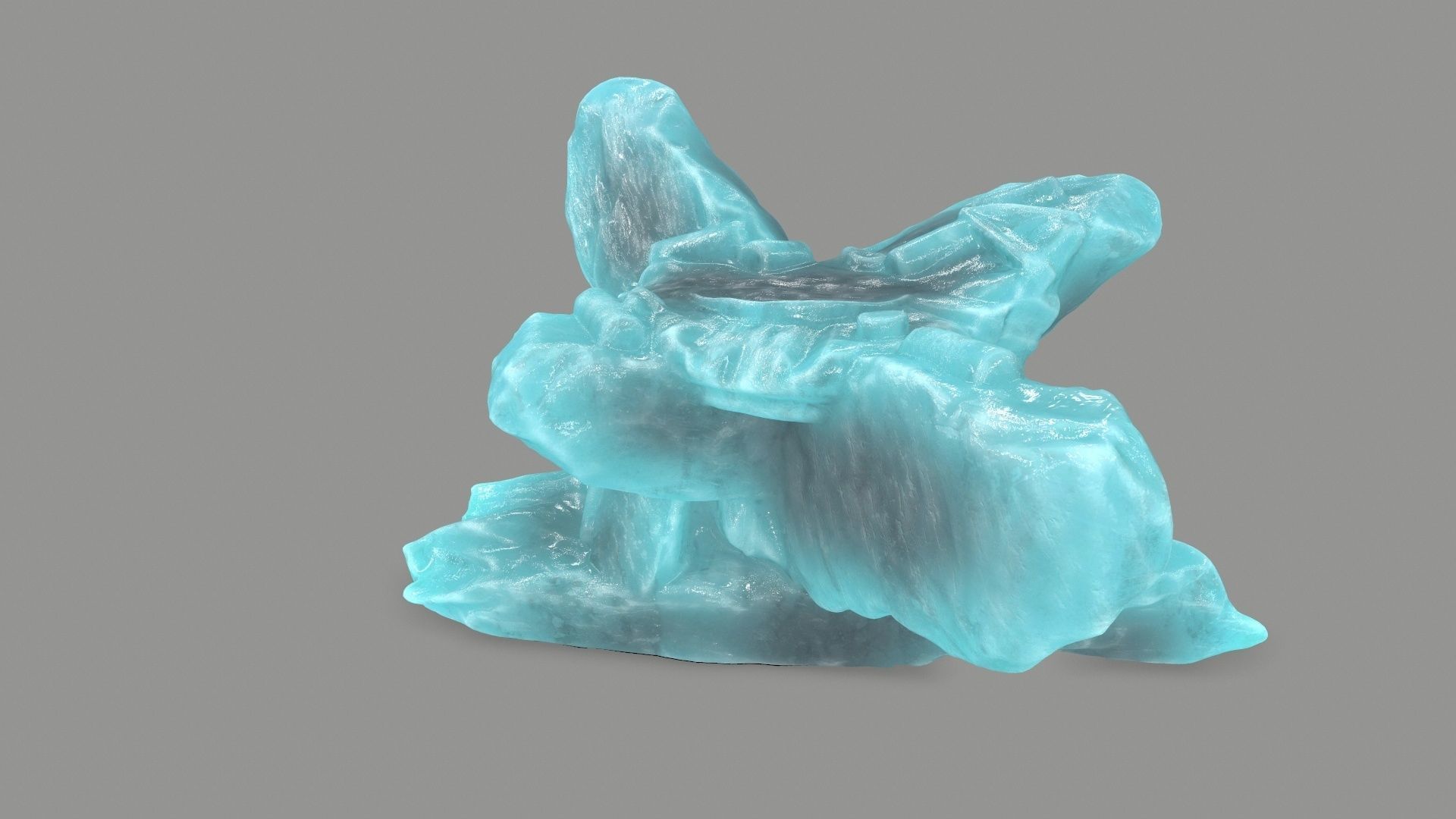 ice temple Low-poly 3D model_8