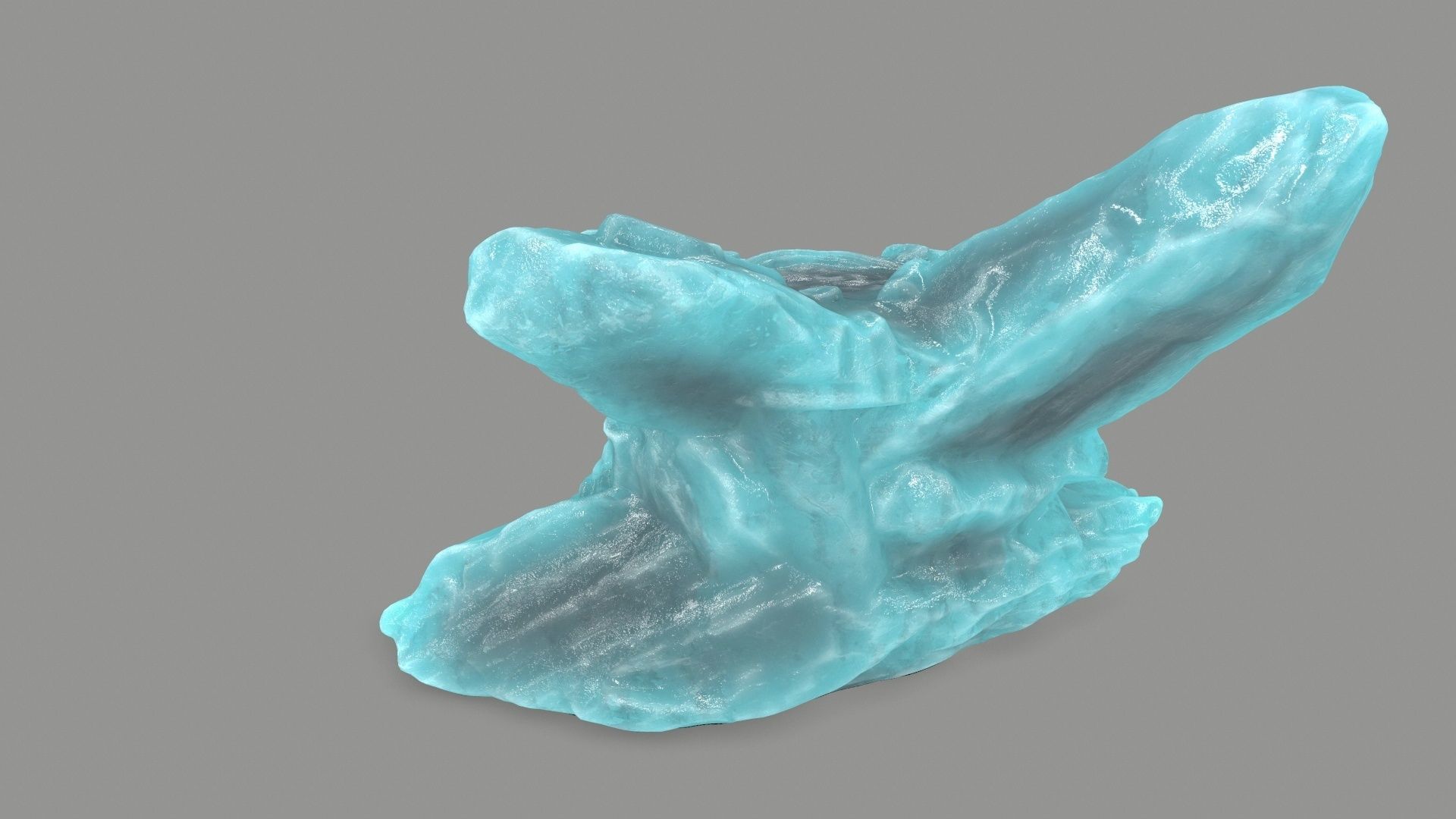 ice temple Low-poly 3D model_5