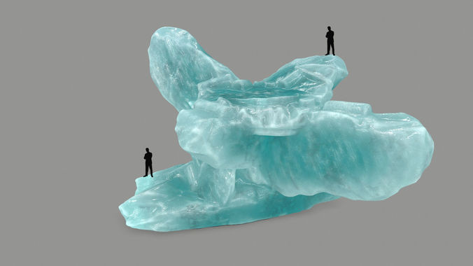 ice temple Low-poly 3D model