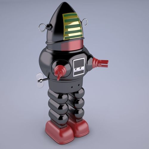 Vintage Japan Robby The Robot Toy Low-poly 3D model