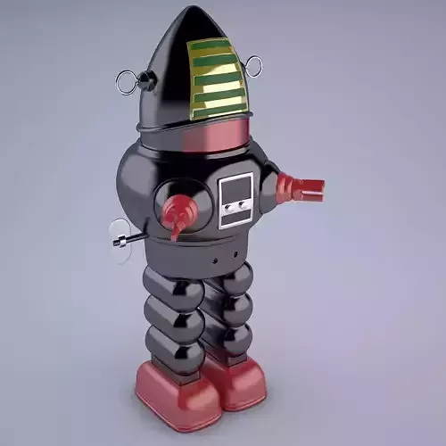 Vintage Japan Robby The Robot Toy Low-poly 3D model