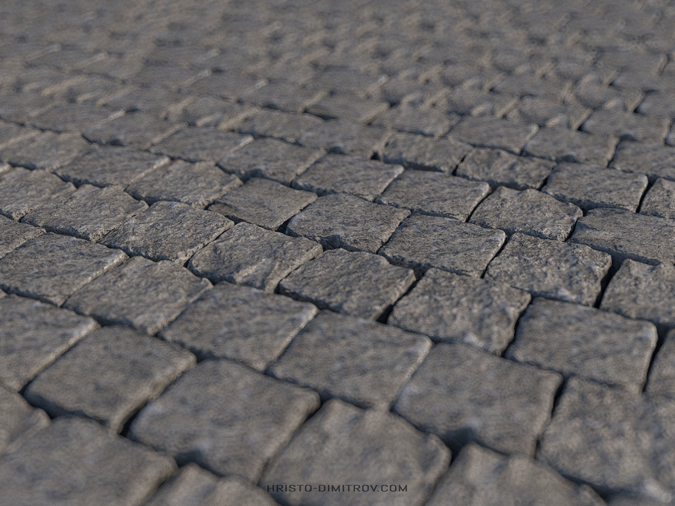 Paving Stone Free low-poly 3D model_5