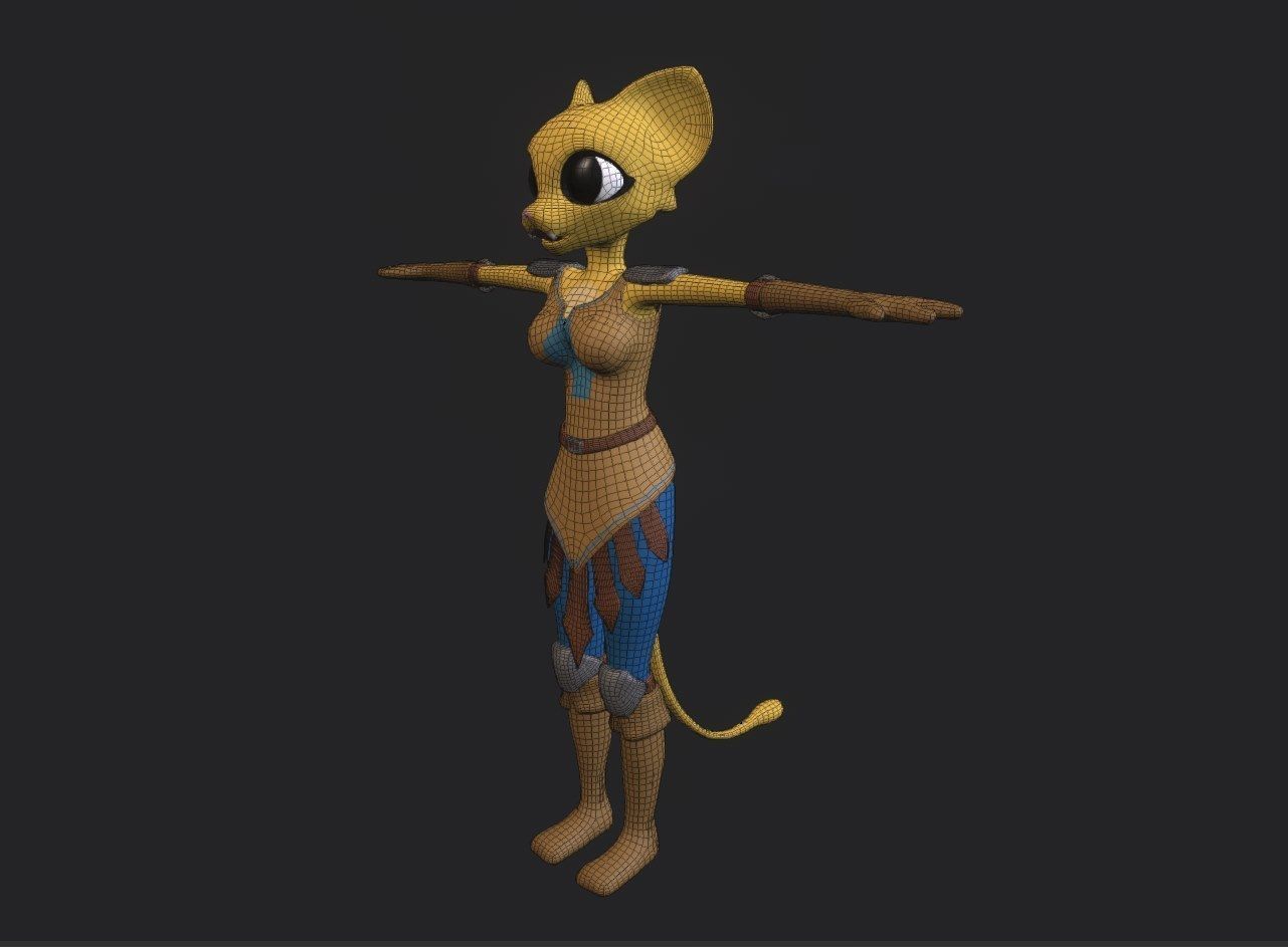 Katia Managan Prequel 3D Model Free low-poly 3D model_4