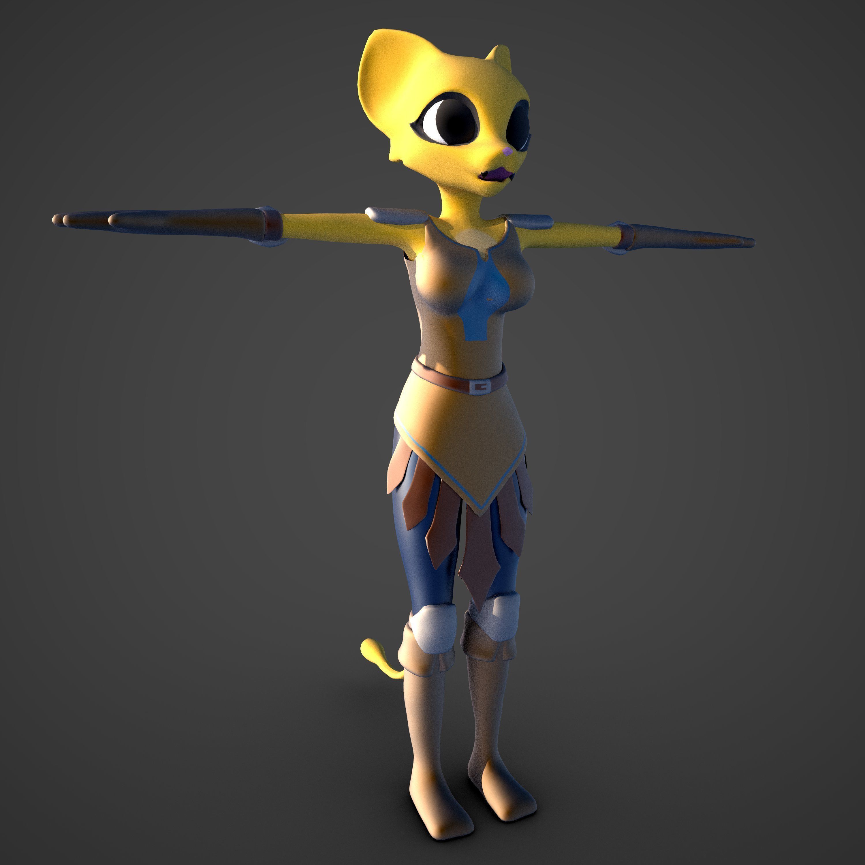 Katia Managan Prequel 3D Model Free low-poly 3D model_5