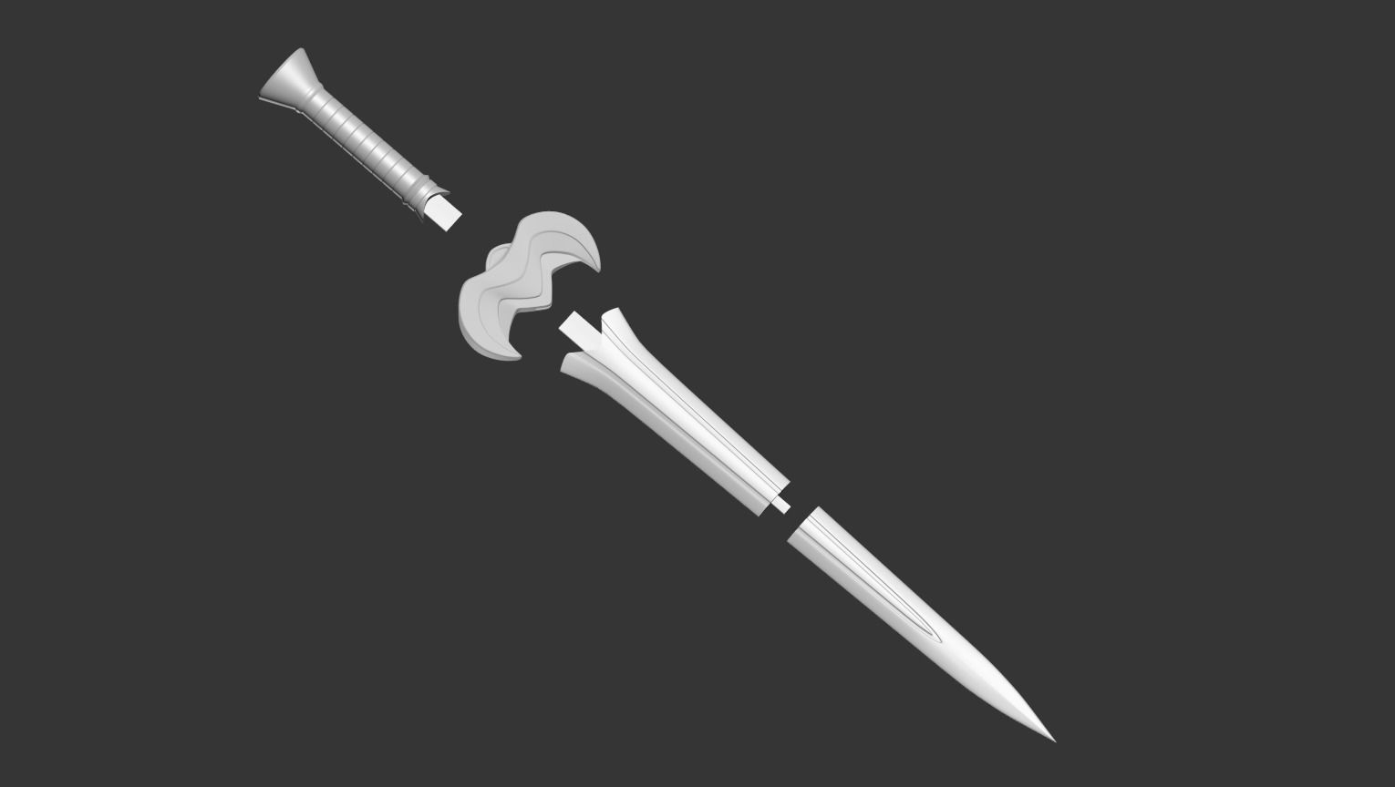 Amazonian sword in INJUSTICE game 3D print model_2