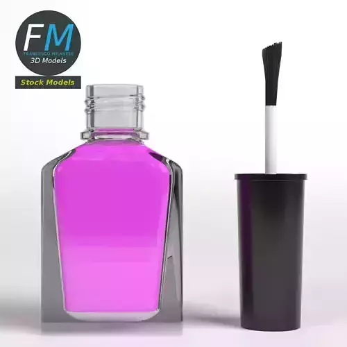 Open nail polish 3D model