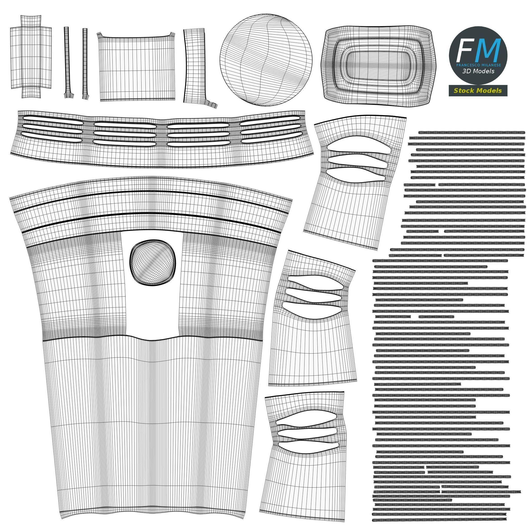 Modern Microphone 3D model_11