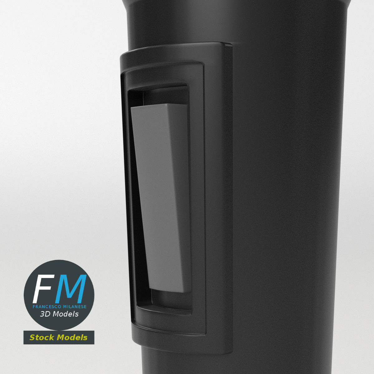 Modern Microphone 3D model_5