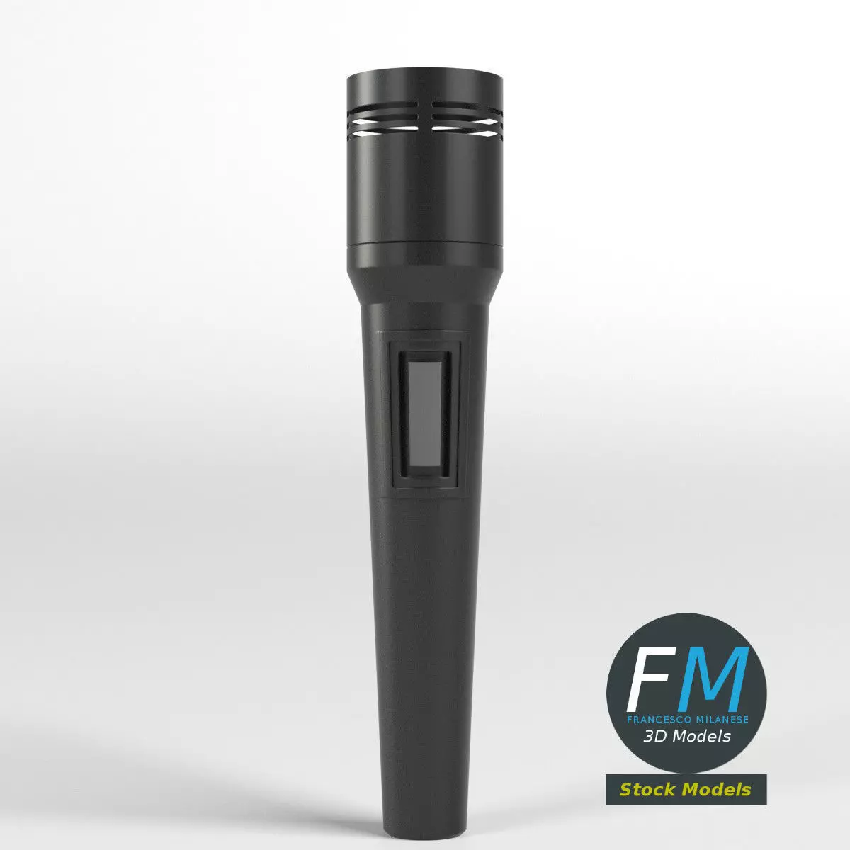 Modern Microphone 3D model_0