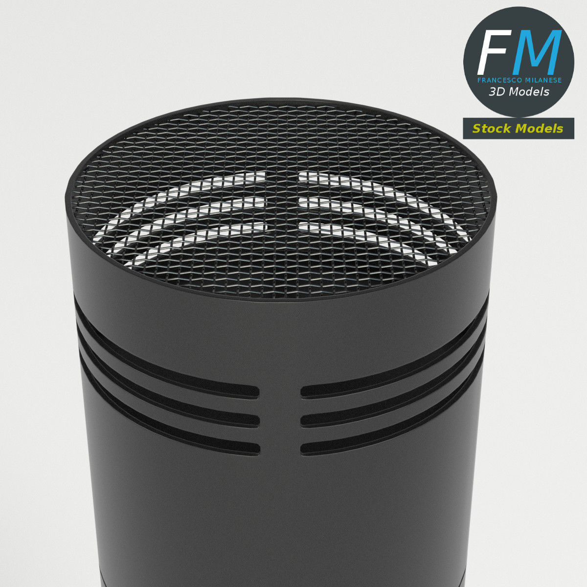 Modern Microphone 3D model_4