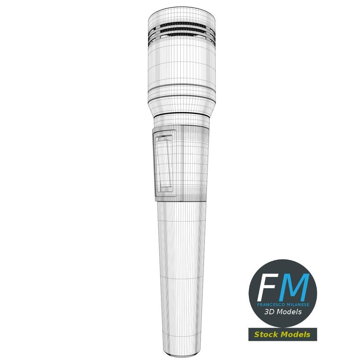 Modern Microphone 3D model_7