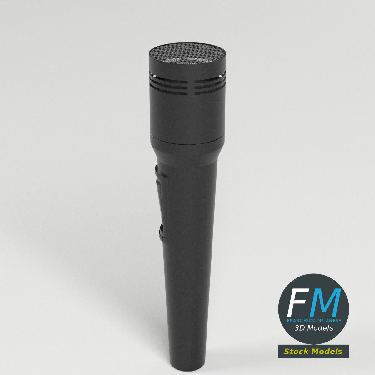 Modern Microphone 3D model_3