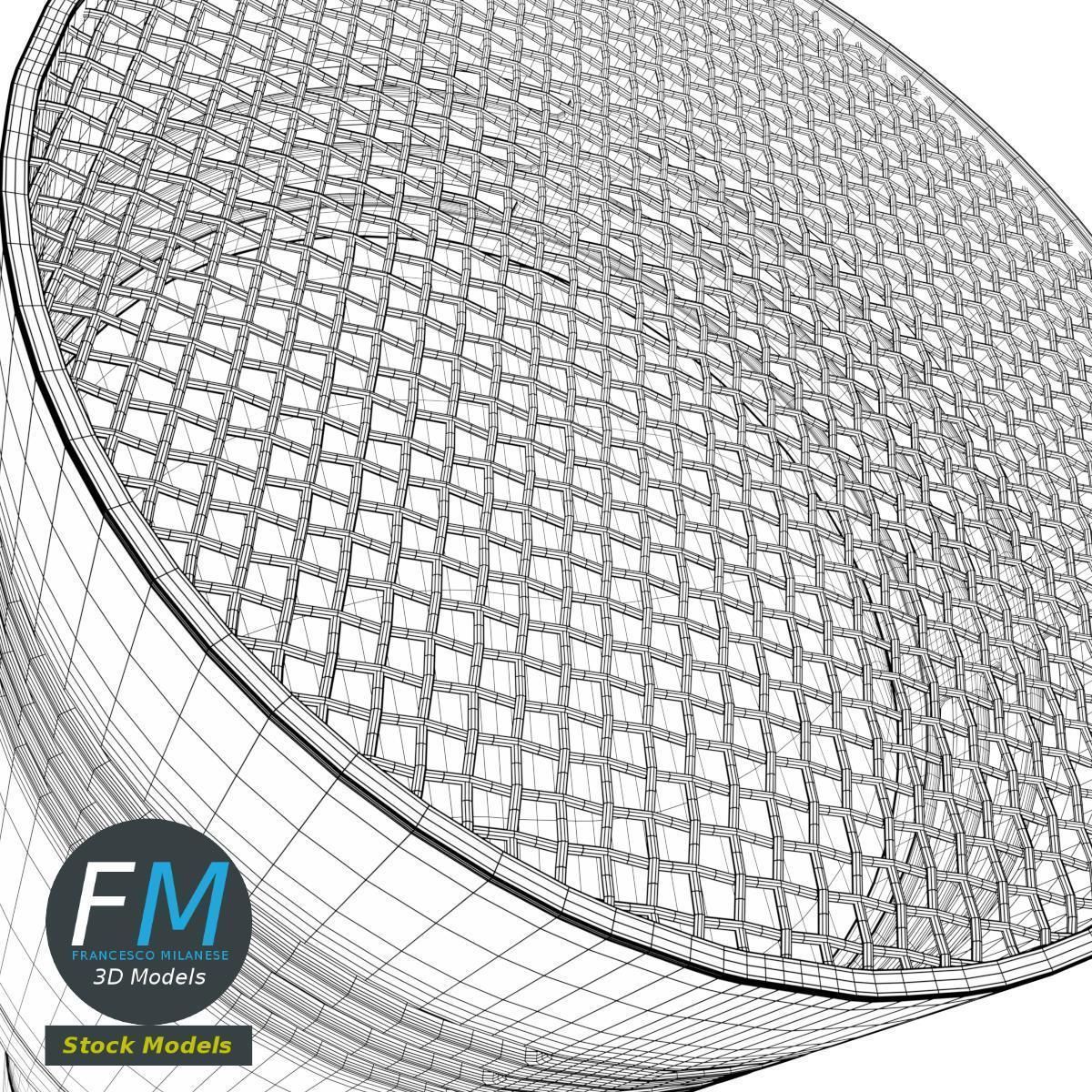 Modern Microphone 3D model_8