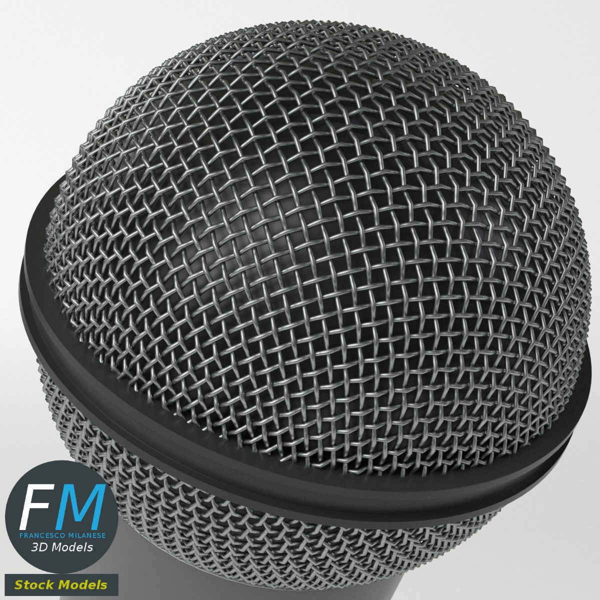 Traditional Microphone 3D model_3