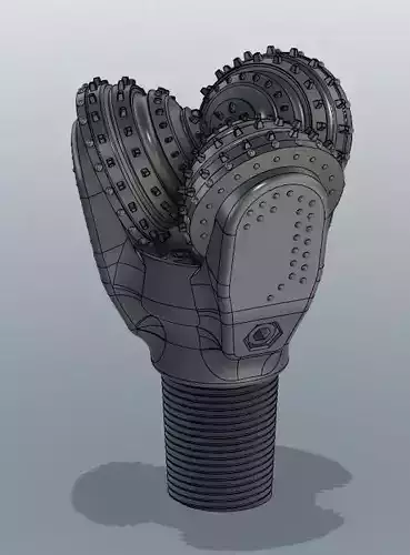 Tricone Rock Crusher 3D print model