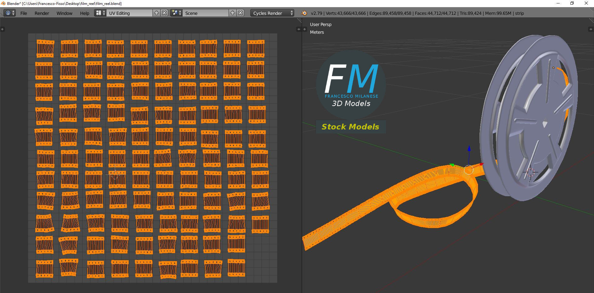 Film Reel 3D model_10
