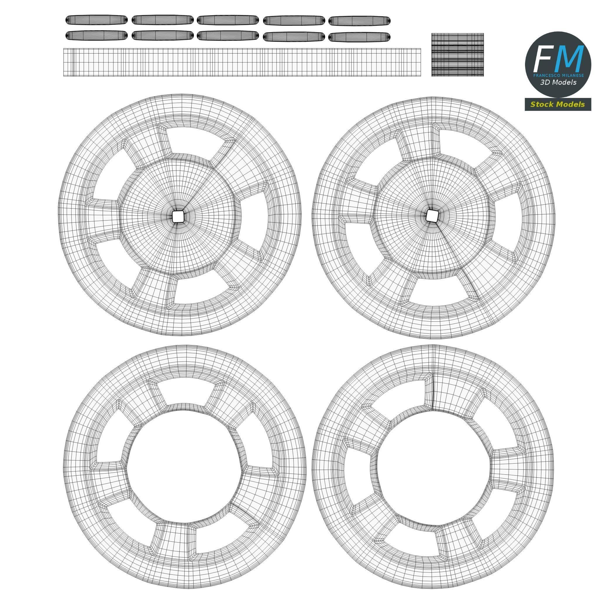 Film Reel 3D model_11