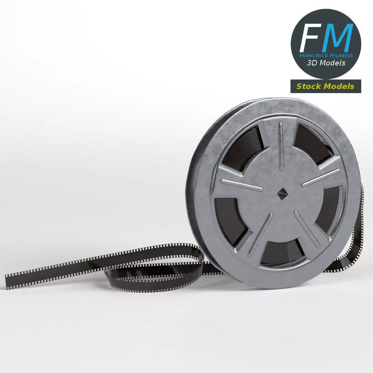 Film Reel 3D model_0