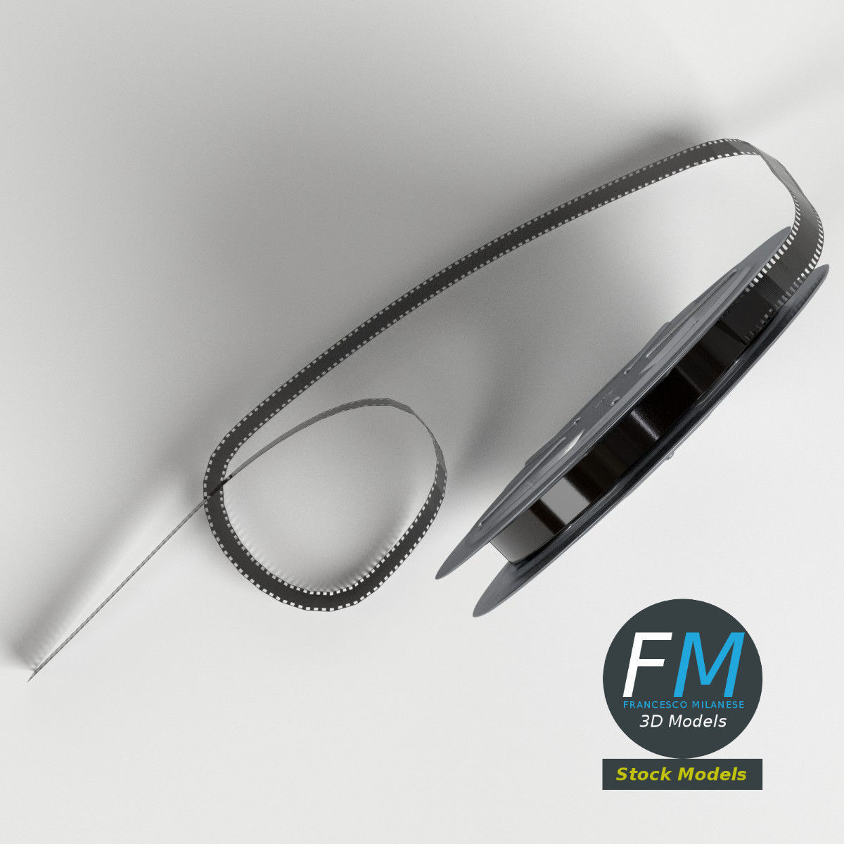 Film Reel 3D model_6