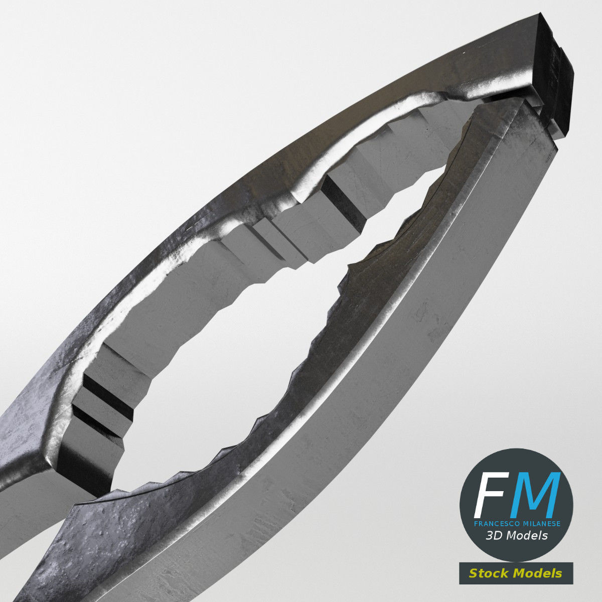 Nutcracker metal pole 3D model_4