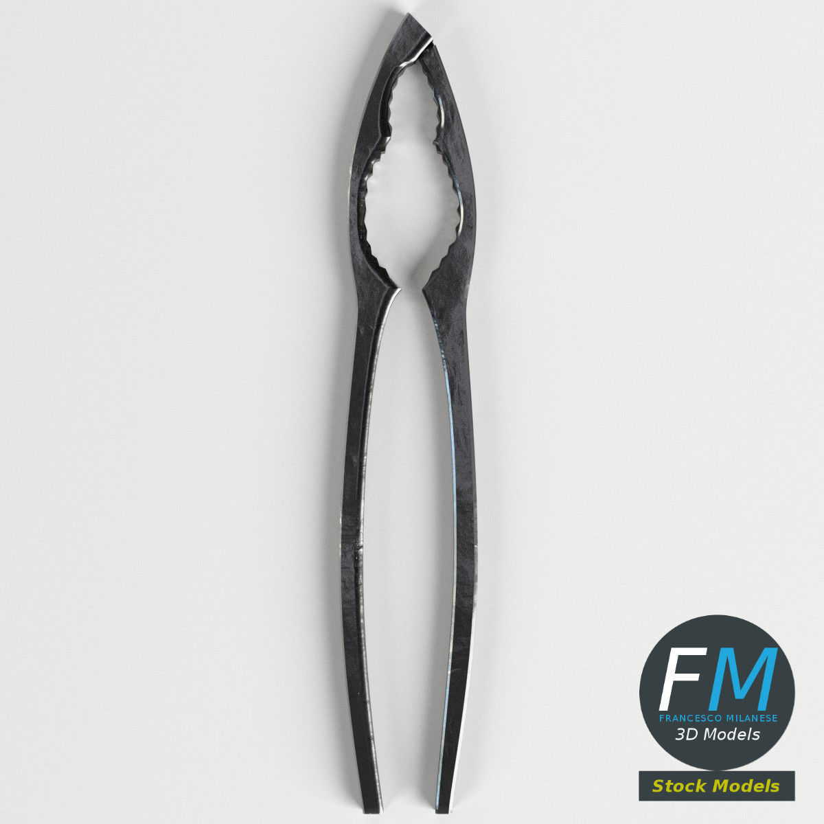 Nutcracker metal pole 3D model_6