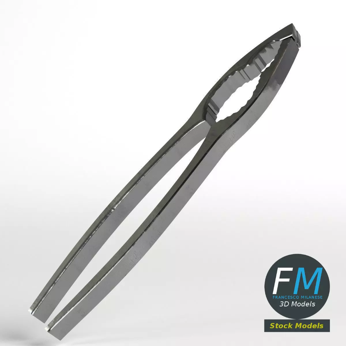 Nutcracker metal pole 3D model_0
