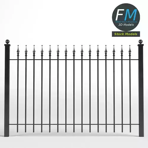 Iron Fence 3D model