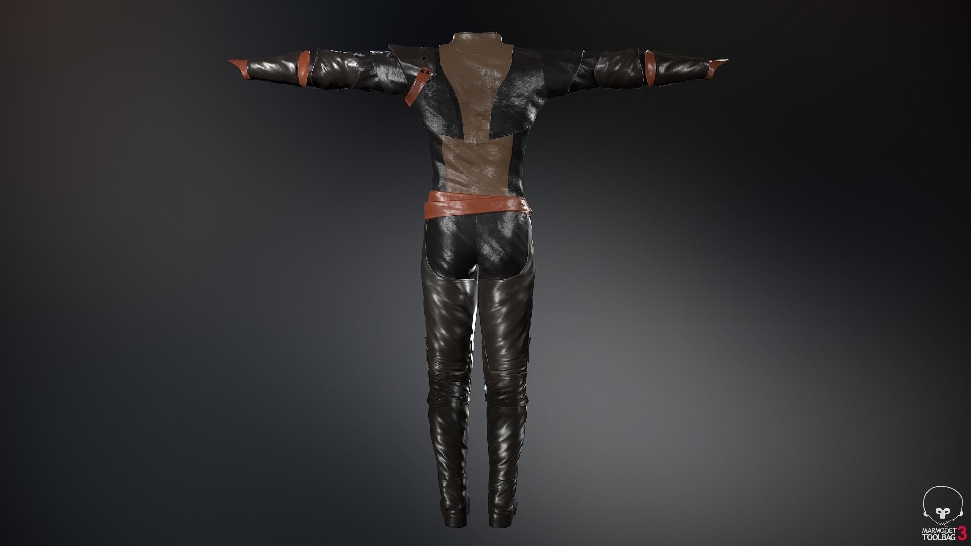 Male Medieval Outfit 1 Low-poly 3D model_70