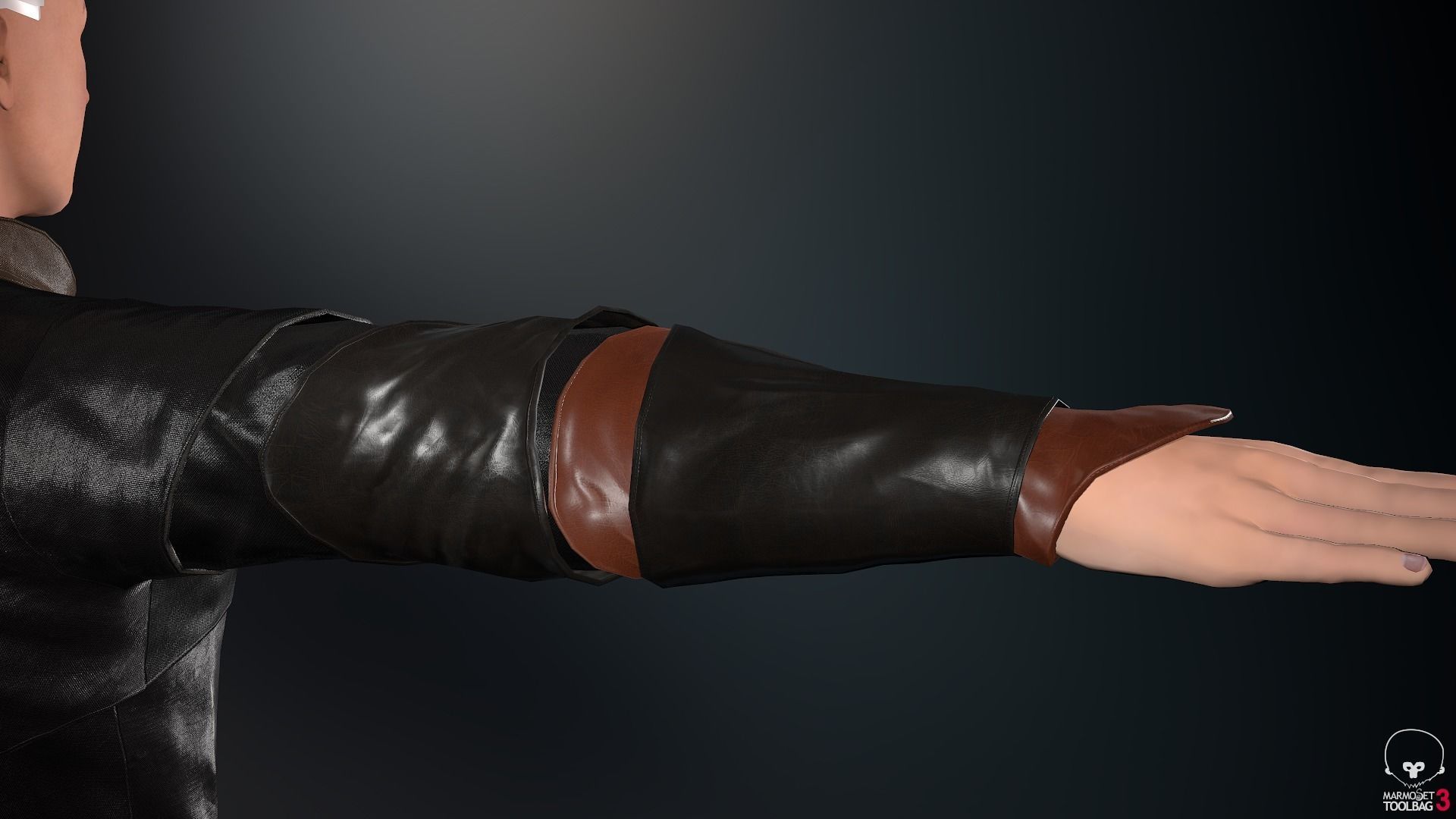 Male Medieval Outfit 1 Low-poly 3D model_30