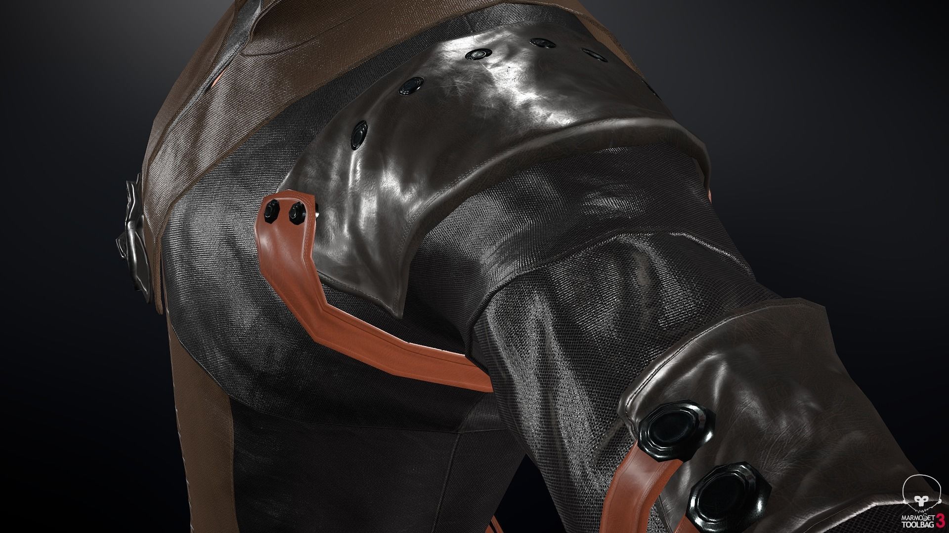 Male Medieval Outfit 1 Low-poly 3D model_21