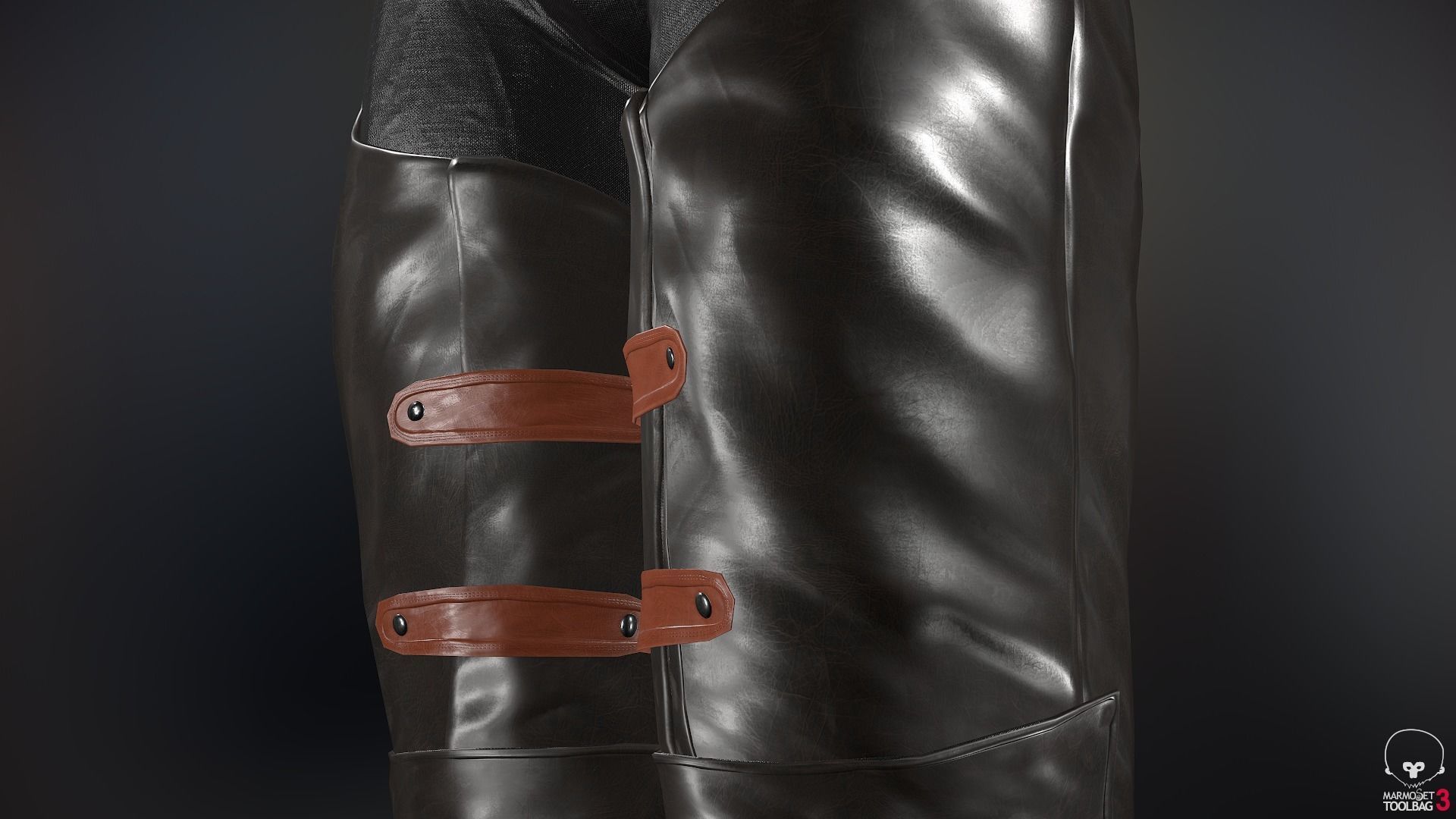 Male Medieval Outfit 1 Low-poly 3D model_46