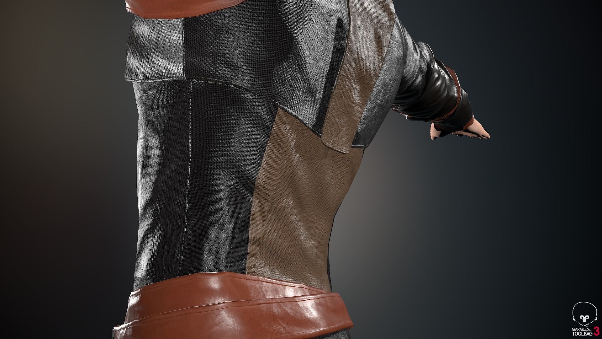 Male Medieval Outfit 1 Low-poly 3D model_38