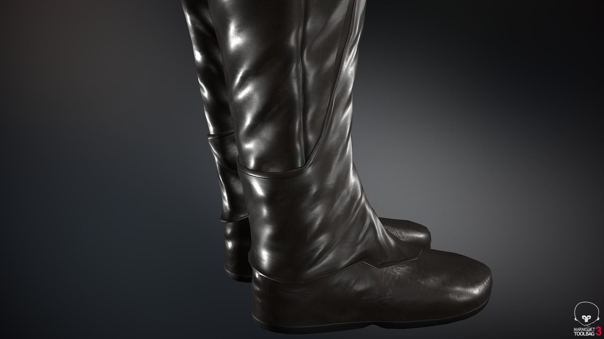 Male Medieval Outfit 1 Low-poly 3D model_62