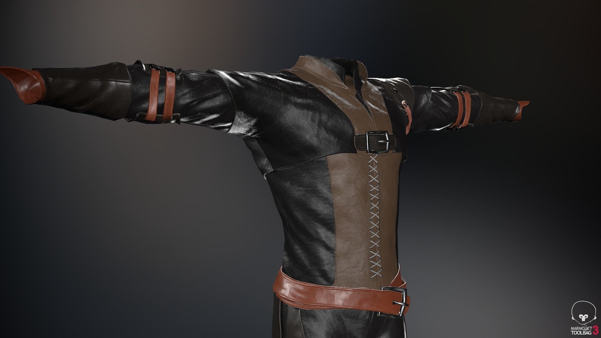 Male Medieval Outfit 1 Low-poly 3D model_72