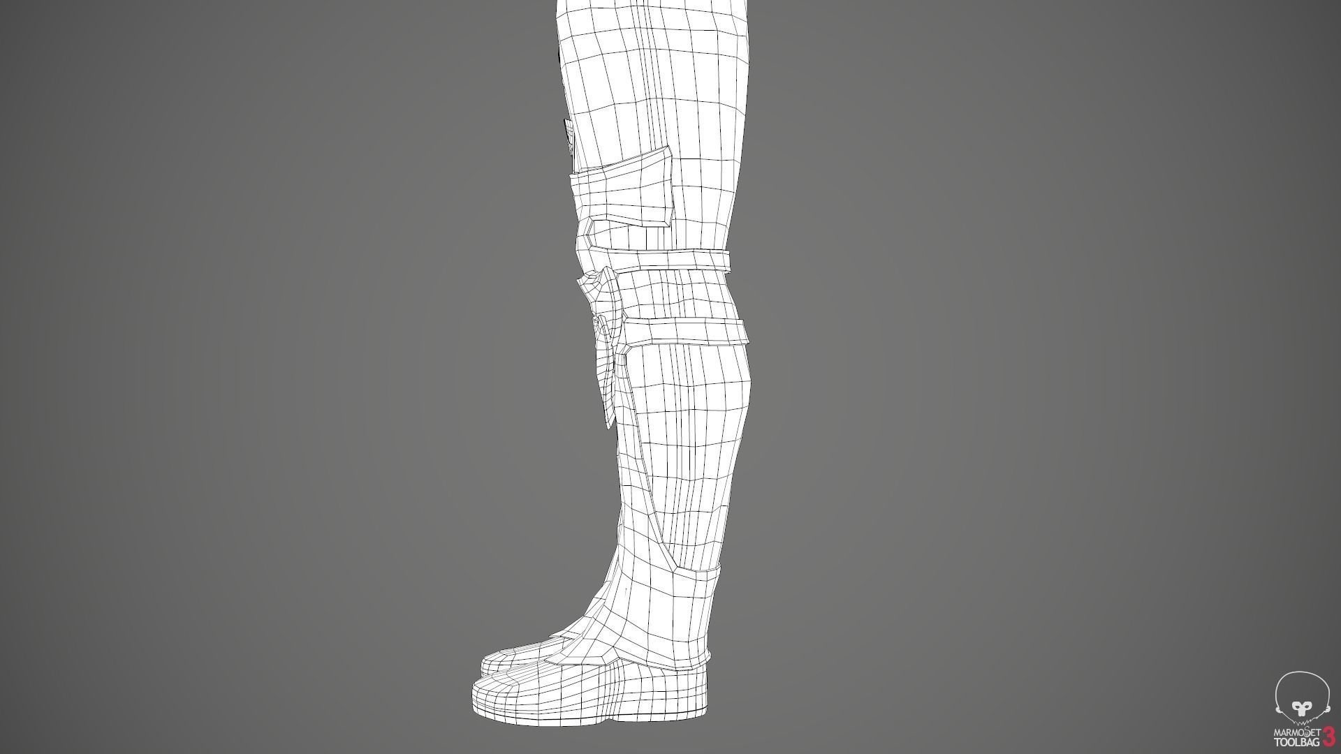 Male Medieval Outfit 1 Low-poly 3D model_86