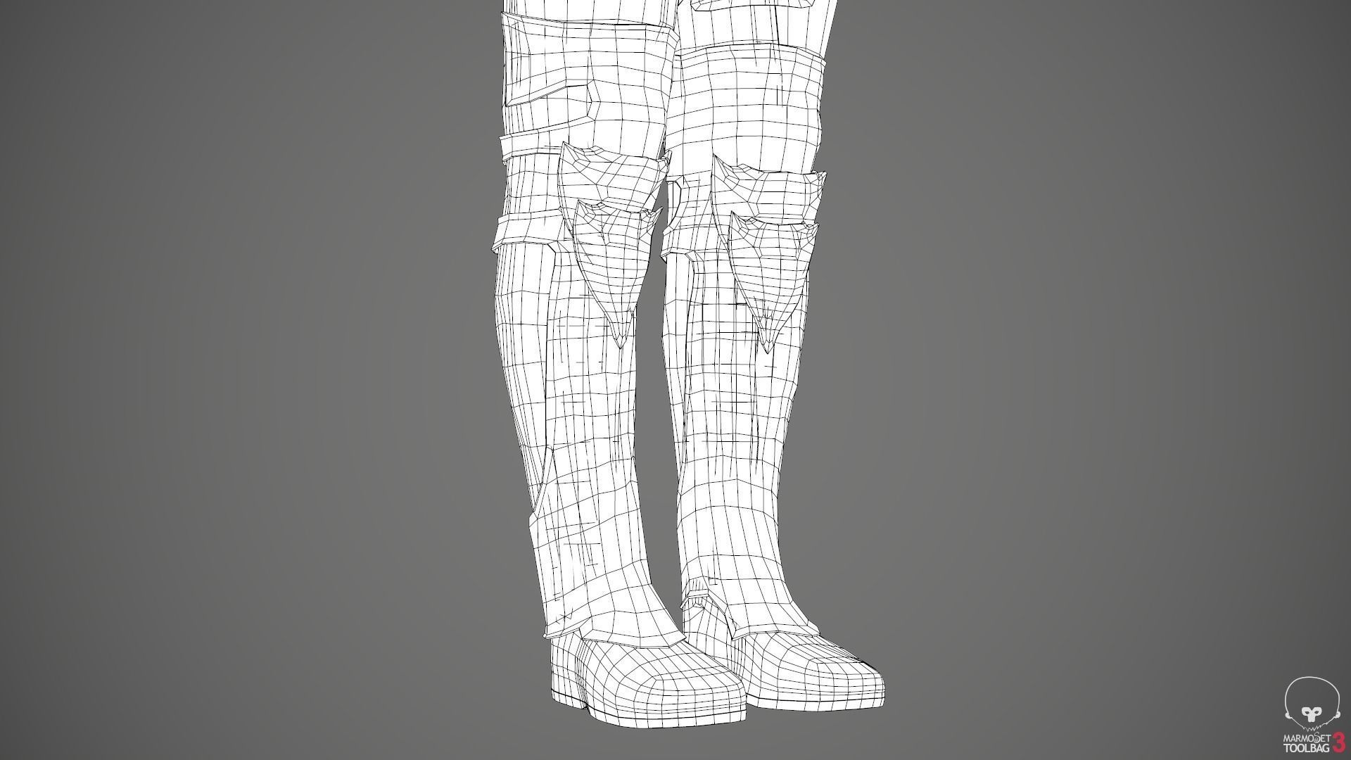 Male Medieval Outfit 1 Low-poly 3D model_89