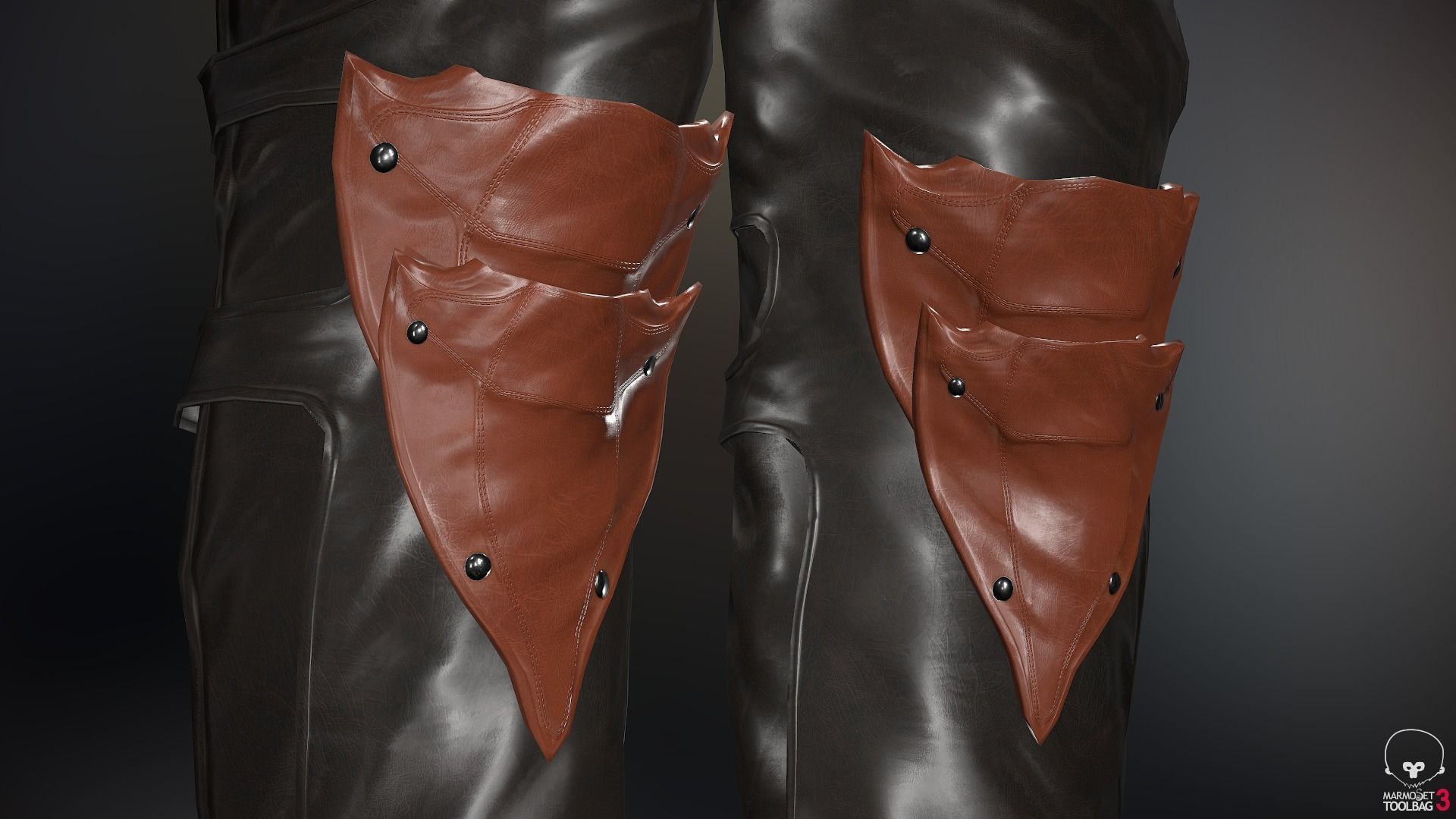 Male Medieval Outfit 1 Low-poly 3D model_52