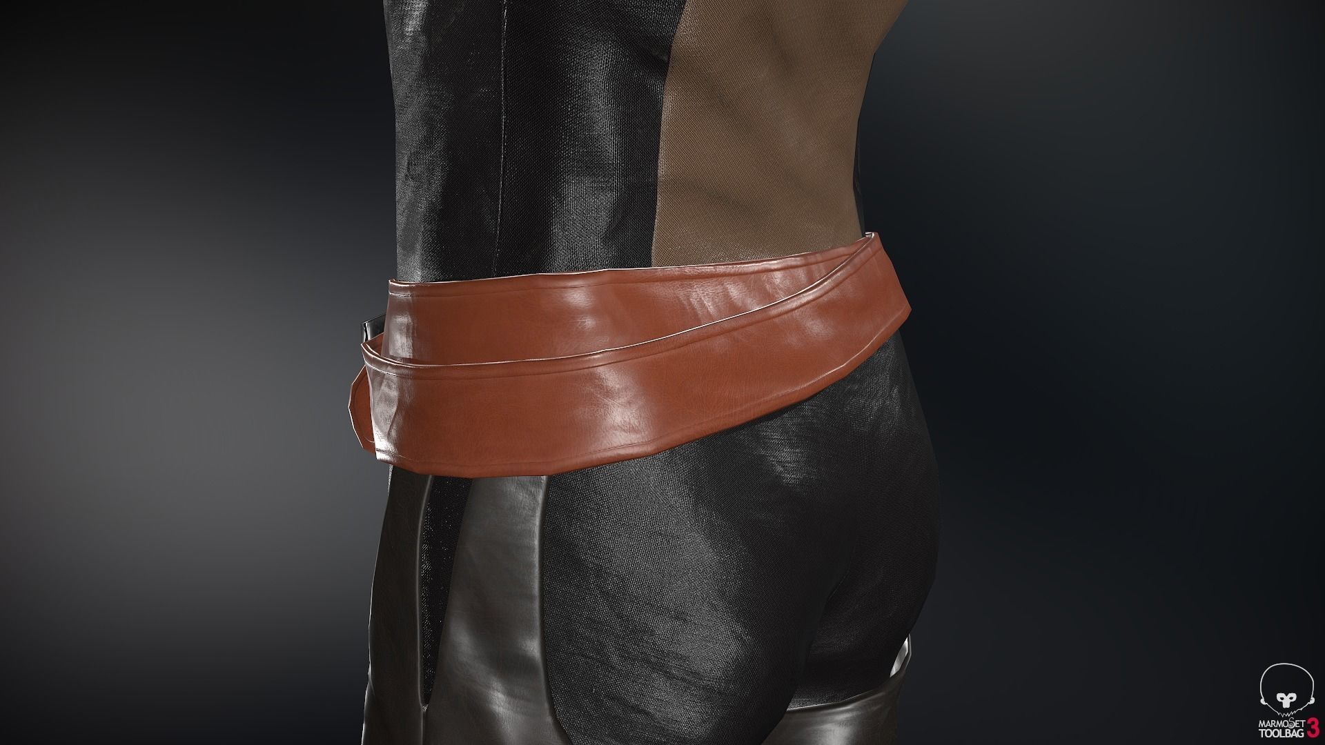 Male Medieval Outfit 1 Low-poly 3D model_41