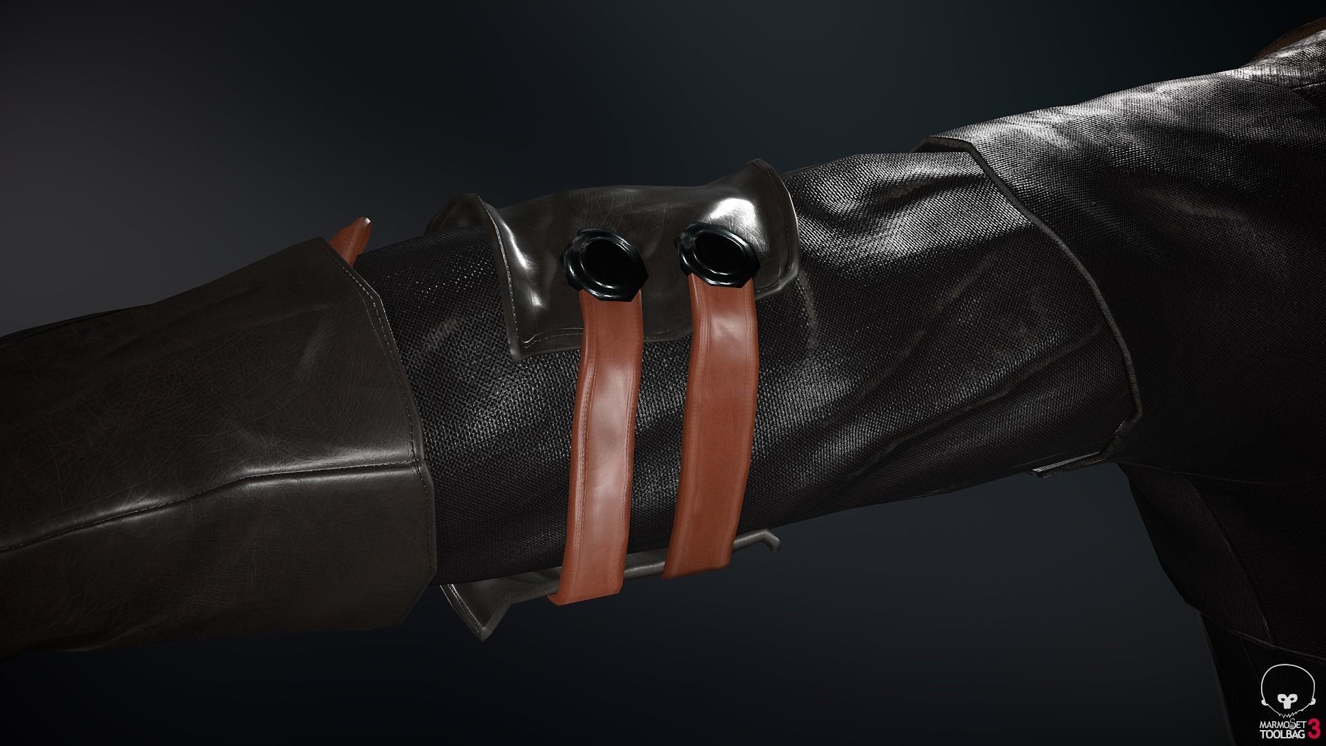 Male Medieval Outfit 1 Low-poly 3D model_29