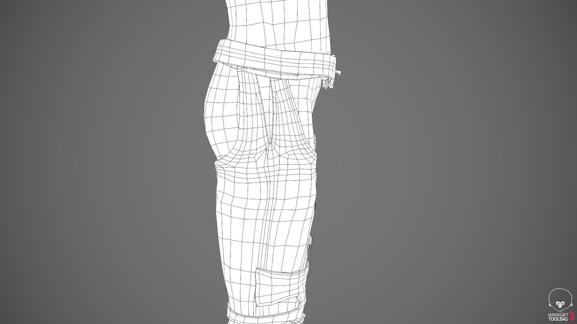 Male Medieval Outfit 1 Low-poly 3D model_90