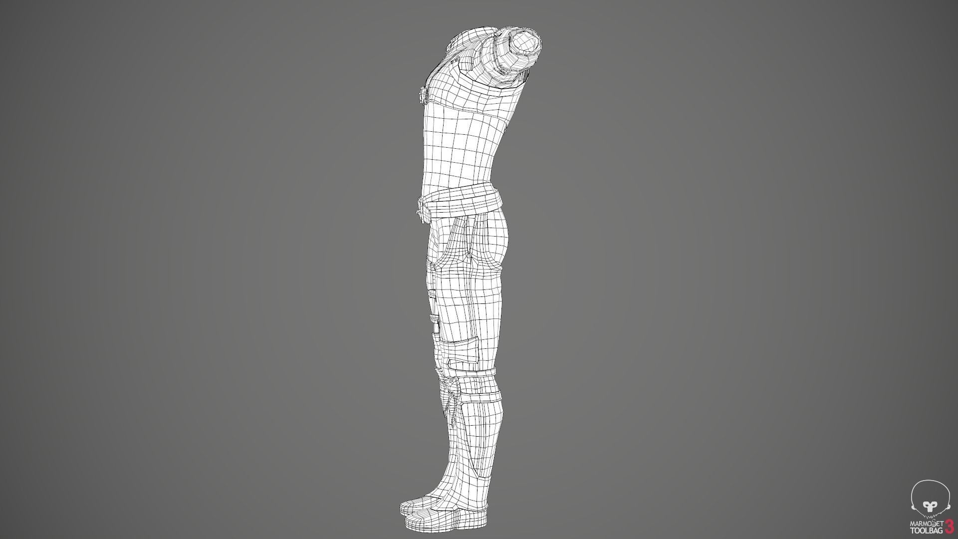 Male Medieval Outfit 1 Low-poly 3D model_77