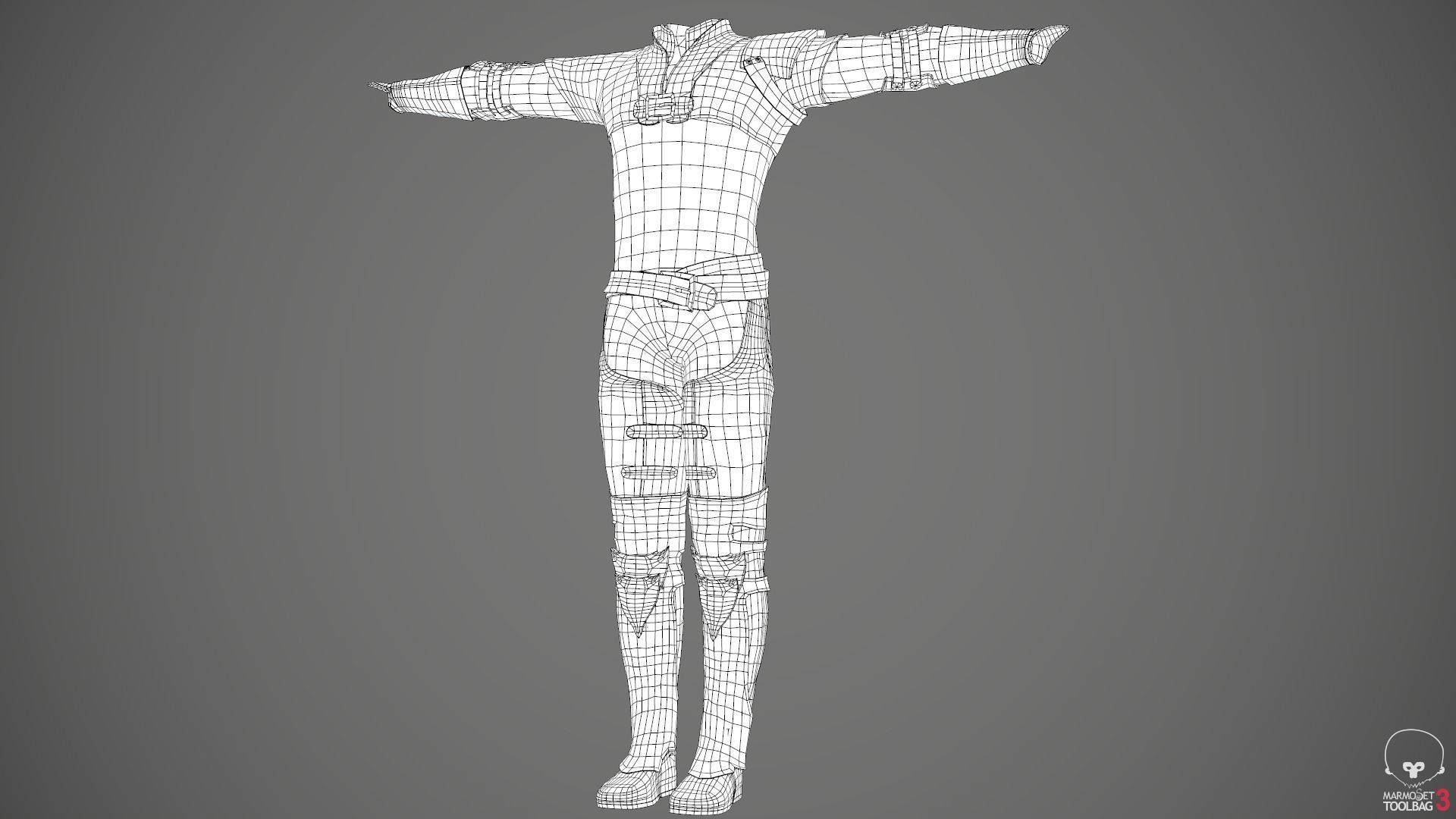 Male Medieval Outfit 1 Low-poly 3D model_93
