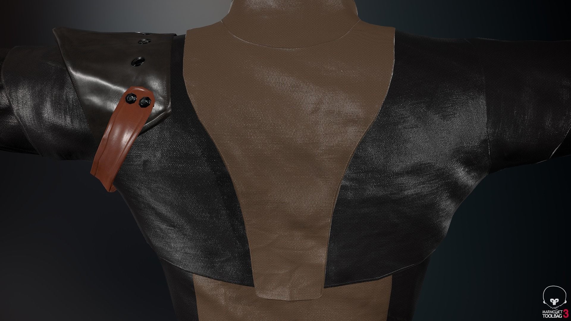 Male Medieval Outfit 1 Low-poly 3D model_35