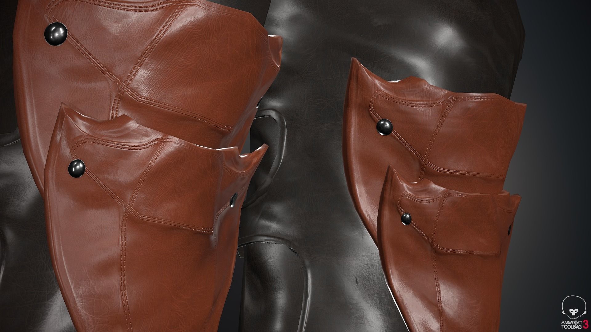 Male Medieval Outfit 1 Low-poly 3D model_53