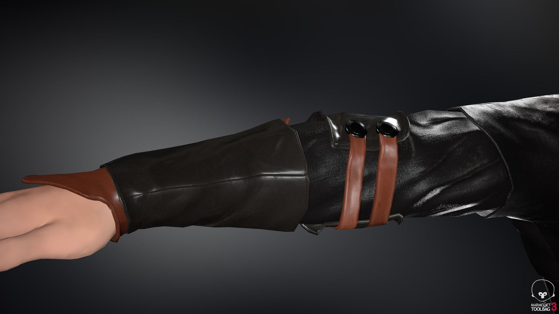 Male Medieval Outfit 1 Low-poly 3D model_27