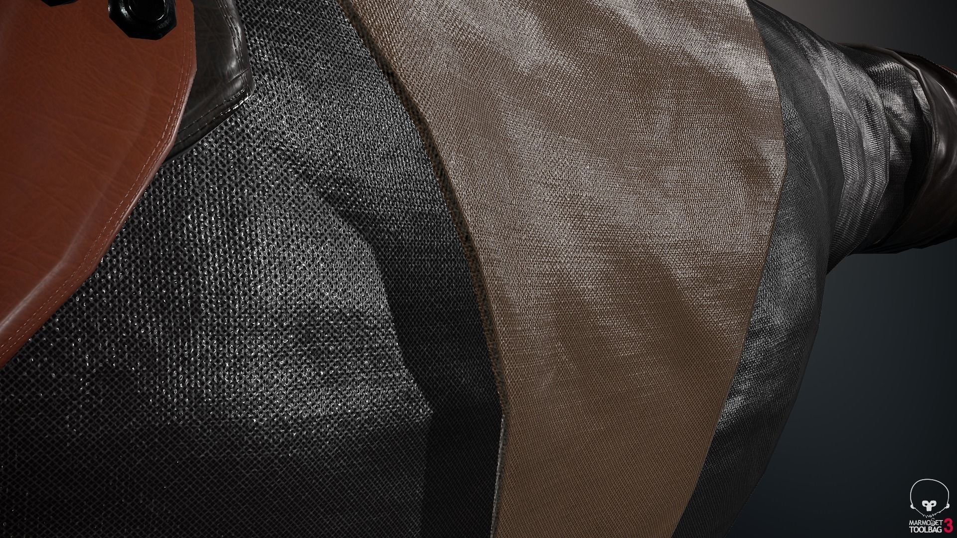 Male Medieval Outfit 1 Low-poly 3D model_36