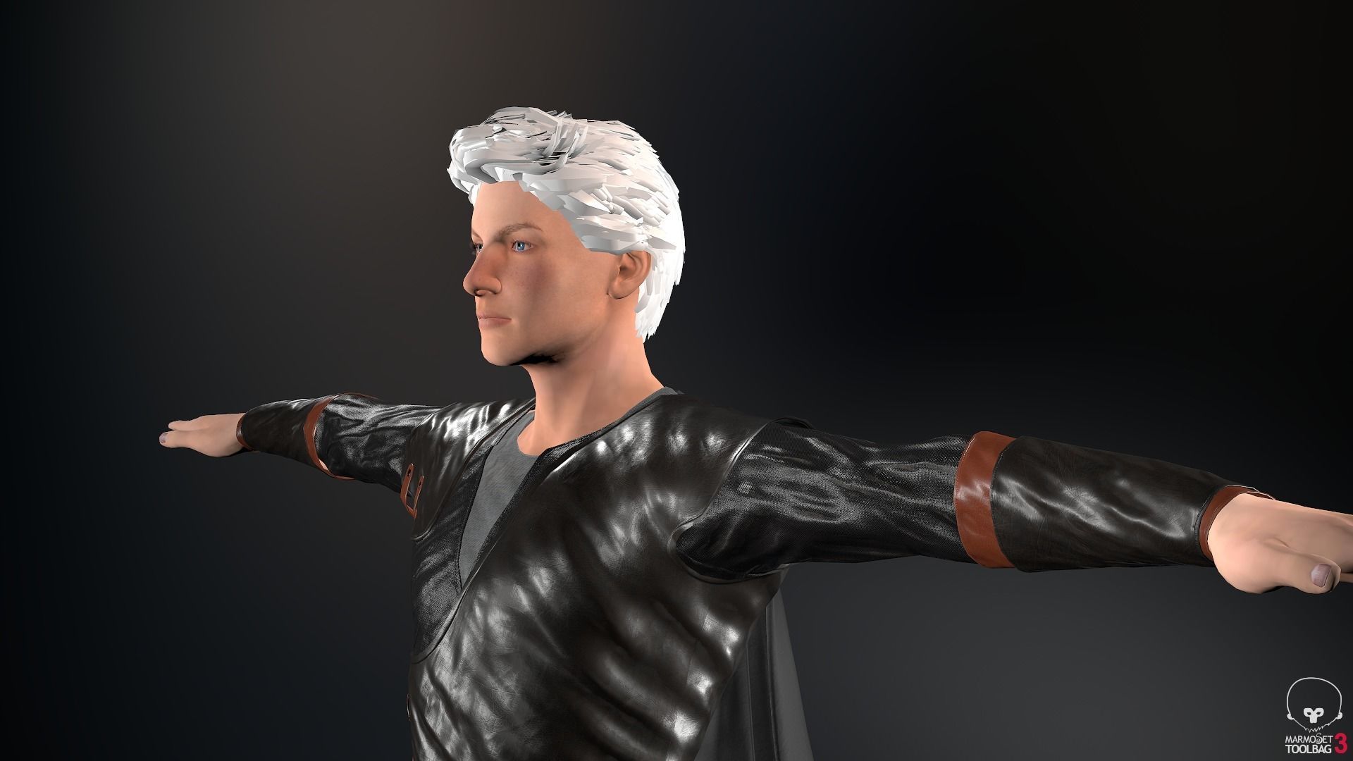 Male Assassin Outfit 2 Low-poly 3D model_18