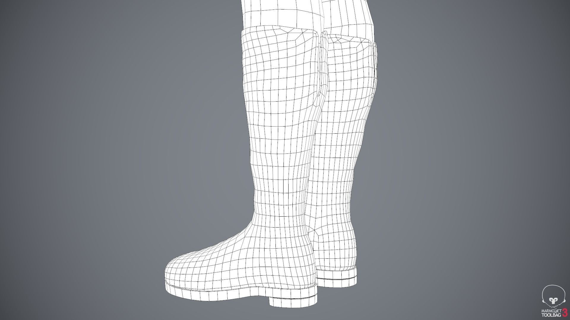 Male Assassin Outfit 2 Low-poly 3D model_83