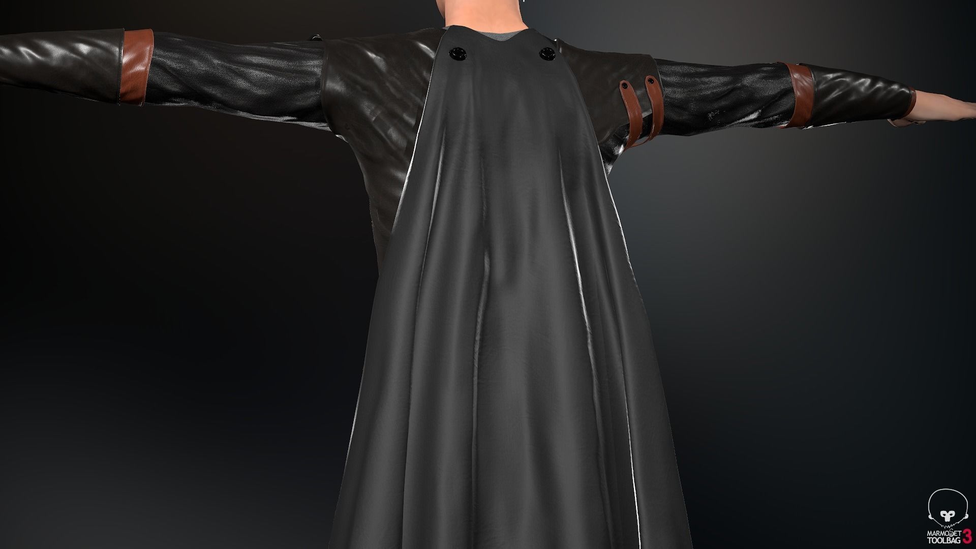 Male Assassin Outfit 2 Low-poly 3D model_47