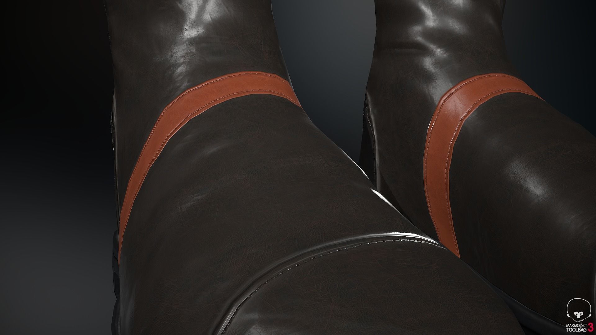 Male Assassin Outfit 2 Low-poly 3D model_66